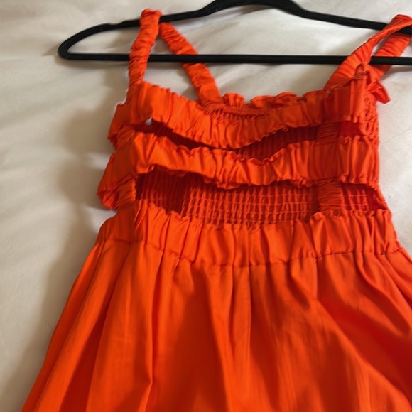 Orange long dress - Picture 2 of 8